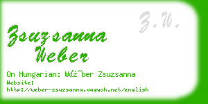 zsuzsanna weber business card